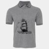 JB's  BIRDS EYE POLO   CHARCOAL - S Thumbnail
