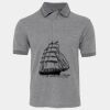 JB's  BIRDS EYE POLO   CHARCOAL - S Thumbnail