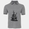 JB's  BIRDS EYE POLO   CHARCOAL - S Thumbnail