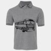 JB's  BIRDS EYE POLO   CHARCOAL - S Thumbnail