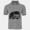 JB's  BIRDS EYE POLO   CHARCOAL - S Thumbnail