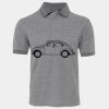 JB's  BIRDS EYE POLO   CHARCOAL - S Thumbnail
