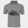 JB's  BIRDS EYE POLO   CHARCOAL - S Thumbnail