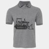 JB's  BIRDS EYE POLO   CHARCOAL - S Thumbnail