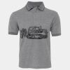 JB's  BIRDS EYE POLO   CHARCOAL - S Thumbnail