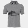 JB's  BIRDS EYE POLO   CHARCOAL - S Thumbnail