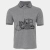 JB's  BIRDS EYE POLO   CHARCOAL - S Thumbnail