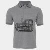 JB's  BIRDS EYE POLO   CHARCOAL - S Thumbnail
