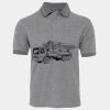 JB's  BIRDS EYE POLO   CHARCOAL - S Thumbnail