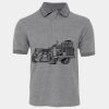 JB's  BIRDS EYE POLO   CHARCOAL - S Thumbnail
