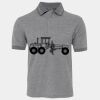 JB's  BIRDS EYE POLO   CHARCOAL - S Thumbnail