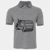JB's  BIRDS EYE POLO   CHARCOAL - S Thumbnail