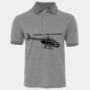 JB's  BIRDS EYE POLO   CHARCOAL - S Thumbnail