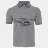 JB's  BIRDS EYE POLO   CHARCOAL - S Thumbnail