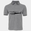 JB's  BIRDS EYE POLO   CHARCOAL - S Thumbnail