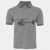 JB's  BIRDS EYE POLO   CHARCOAL - S Thumbnail