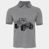 JB's  BIRDS EYE POLO   CHARCOAL - S Thumbnail