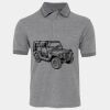 JB's  BIRDS EYE POLO   CHARCOAL - S Thumbnail