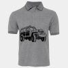 JB's  BIRDS EYE POLO   CHARCOAL - S Thumbnail