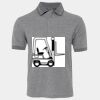 JB's  BIRDS EYE POLO   CHARCOAL - S Thumbnail