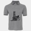 JB's  BIRDS EYE POLO   CHARCOAL - S Thumbnail