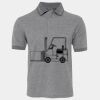 JB's  BIRDS EYE POLO   CHARCOAL - S Thumbnail