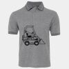 JB's  BIRDS EYE POLO   CHARCOAL - S Thumbnail