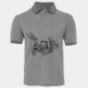 JB's  BIRDS EYE POLO   CHARCOAL - S Thumbnail