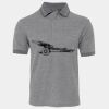 JB's  BIRDS EYE POLO   CHARCOAL - S Thumbnail