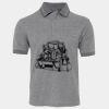 JB's  BIRDS EYE POLO   CHARCOAL - S Thumbnail