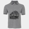 JB's  BIRDS EYE POLO   CHARCOAL - S Thumbnail