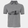 JB's  BIRDS EYE POLO   CHARCOAL - S Thumbnail