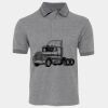 JB's  BIRDS EYE POLO   CHARCOAL - S Thumbnail