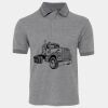 JB's  BIRDS EYE POLO   CHARCOAL - S Thumbnail