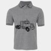 JB's  BIRDS EYE POLO   CHARCOAL - S Thumbnail