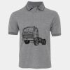 JB's  BIRDS EYE POLO   CHARCOAL - S Thumbnail