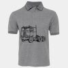 JB's  BIRDS EYE POLO   CHARCOAL - S Thumbnail