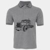 JB's  BIRDS EYE POLO   CHARCOAL - S Thumbnail