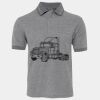 JB's  BIRDS EYE POLO   CHARCOAL - S Thumbnail