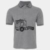 JB's  BIRDS EYE POLO   CHARCOAL - S Thumbnail