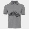 JB's  BIRDS EYE POLO   CHARCOAL - S Thumbnail