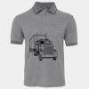 JB's  BIRDS EYE POLO   CHARCOAL - S Thumbnail