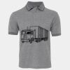 JB's  BIRDS EYE POLO   CHARCOAL - S Thumbnail