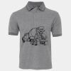 JB's  BIRDS EYE POLO   CHARCOAL - S Thumbnail