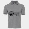 JB's  BIRDS EYE POLO   CHARCOAL - S Thumbnail