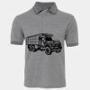 JB's  BIRDS EYE POLO   CHARCOAL - S Thumbnail