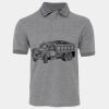 JB's  BIRDS EYE POLO   CHARCOAL - S Thumbnail