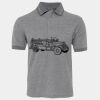 JB's  BIRDS EYE POLO   CHARCOAL - S Thumbnail