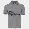 JB's  BIRDS EYE POLO   CHARCOAL - S Thumbnail