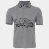 JB's  BIRDS EYE POLO   CHARCOAL - S Thumbnail